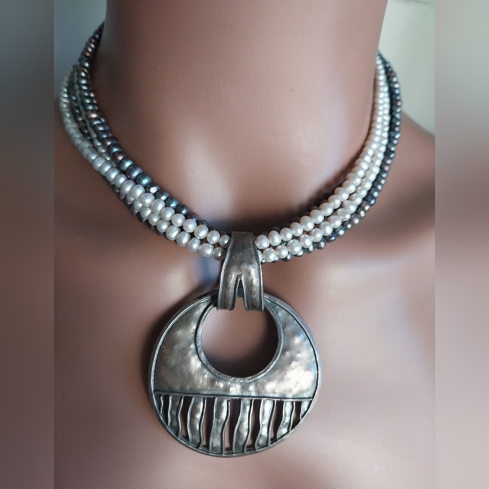 Silpada Sterling Silver Pearl Necklace